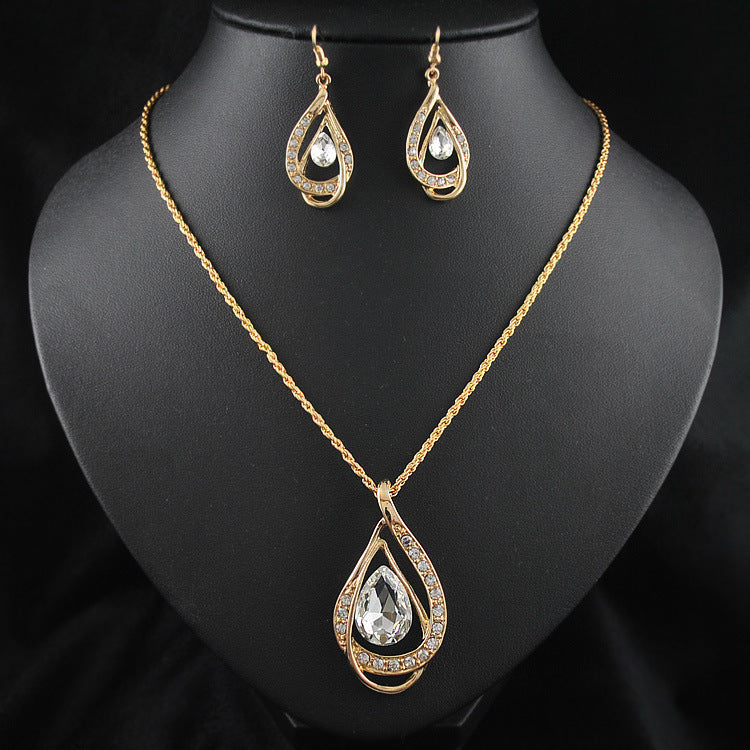 Alloy Crystal Drop Set