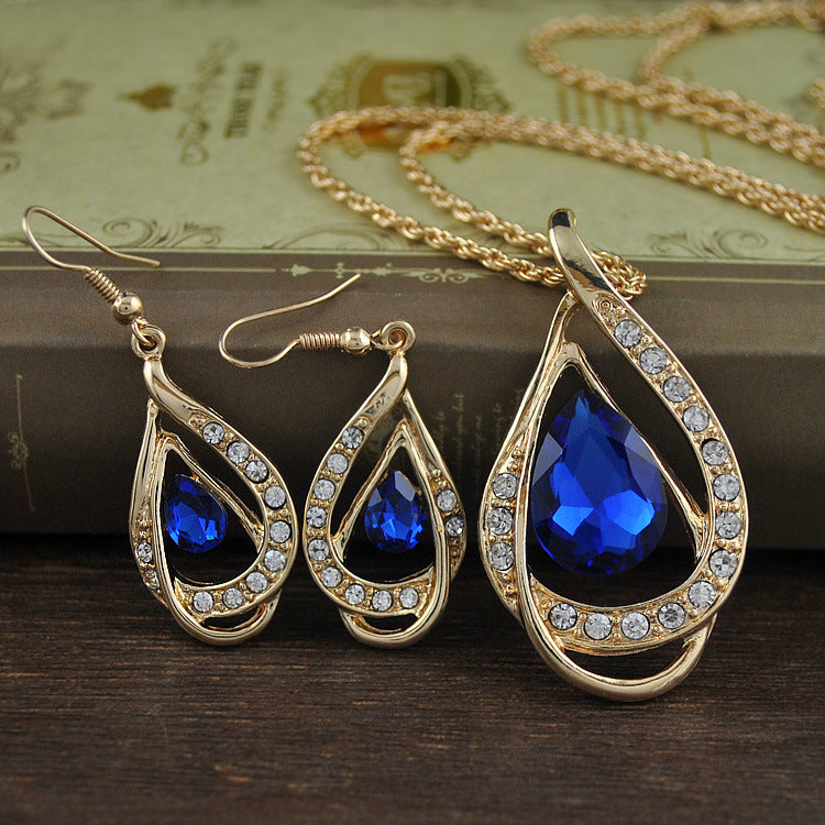 Alloy Crystal Drop Set