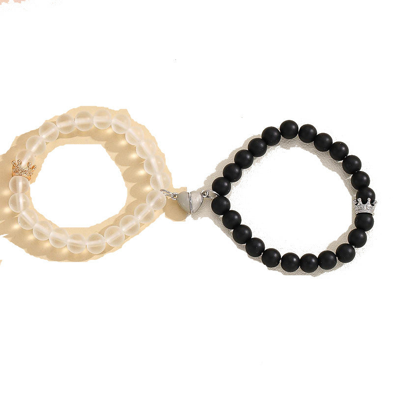 Luminous Heart Glow In The Dark Couple Bracelet