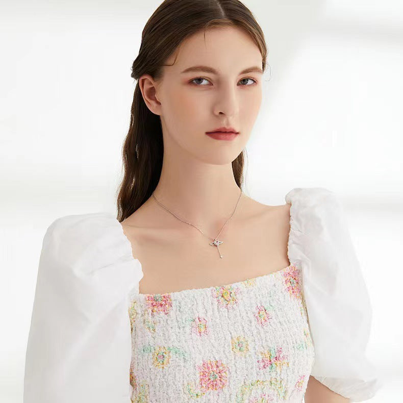 Cupid Heart Wings Necklace